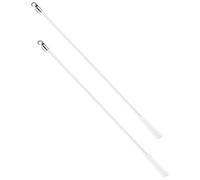 jojofuny Varilla para Persianas Verticales de Fibra de Vidrio 43 CM 2 Piezas con Gancho Ergonómico para Abrir y Regular Luz Ventanas Accesorio Resistente y Versátil para Cortinas