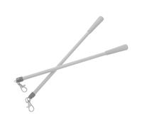 jojofuny Varillas para Cortinas de Fibra de Vidrio 30.5x1.5cm con Ganchos, 2 Piezas, Fácil y Diseño Minimalista para Oficina o Dormitorio