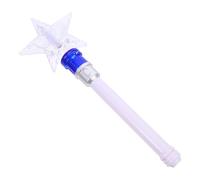 jojofuny Varita Mágica Luminosa Azul Luz Giratoria en Forma de Estrella, Hecha de Plástico, Adecuado para Fans y Bodas como Accesorio de Fiesta Versátil