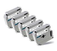 JOJOME Paquete de 5 cintas M-K231 M compatibles de 12 mm 0.47 de repuesto para Brother P-Touch M231 MK231 M-231 M-K231S funciona con Brother Ptouch PT-65 PT-M95 PT-90 PT-70 PT-80