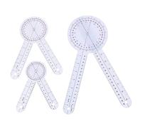 Jojomino 3 unids/set Spinals Goniómetro transportadores Userful Multi-Regla Goniómetro Ángulo Regla Espinal 360 grados 180 grados