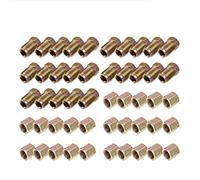 Jojomino 50 tuercas de tornillo de tubo de freno de extremo macho/hembra M10 x 1 mm 3/16 pulgadas OD tubos de freno de cobre accesorios de tubería métricas