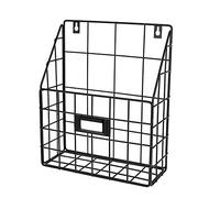 Jojomino Cesta de alambre para correo - Carpeta colgante montada en la pared - Bandeja económica y fácil de instalar para oficina en casa y más (1 ranura)