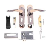 Jojomino Manija de puerta para interiores con cerradura de seguridad, de llaves de aluminio
