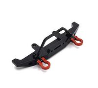 Jojomino Parachoques delantero de metal para C14 C24 C24-1 1/16 RC Car & Crawler Upgrade Parts Accesorios, Negro