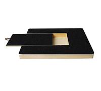 Jojomino Rascador de uñas para perros, tabla de rascar para perros, caja rascadora de papel de lija de esmeril, almohadillas de pulido para rascar