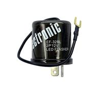 Jojomino Relé de terminal de 2 con interruptor electrónico intermitente de 12 V LED para 1998-2002