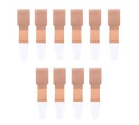 jojomis 10 férulas separadoras de dedos para dedos de los pies, soporte antidedos para hongos de uñas, 10,5 x 2,5 cm, piel