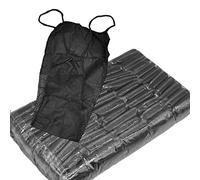 jojomis 100 bragas desechables portátiles envueltas individualmente para mujeres bronceadoras spa, Negro