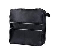 Jojomis Bolsa de transporte lateral impermeable para silla de ruedas para pastilleros, comestibles, gafas, accesorios negros