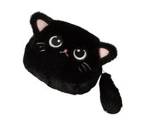 Jojomis Estuche Escolar 3 Compartimentos, Estuche Triple Cremallera para Niña, Niño, Estuche Pequeño Portátil para Guardar Monedas, Auriculares, Regalo Creativo- Negro