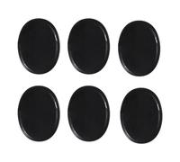 jojomis Juego de 6 piedras calientes grandes de masaje caliente para spa profesional o en casa, relajante, alivio del dolor, 4 x 3 cm