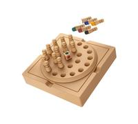 jojomis Juego de solitario, juguete de ajedrez único, rompecabezas de estrategia de memoria, clavija de ajedrez, juguete solitario para adultos, niños y familia