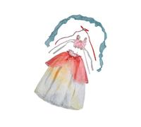 jojomis Lolita Style BJD - Vestido de muñeca de 60 cm, elegante conjunto para muñecas SD13, accesorio para fotos en miniatura, regalo de cumpleaños, amarillo y blanco
