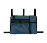 jojomis Organizador lateral impermeable para silla de ruedas, bolsas de almacenamiento para scooter, andador con soporte para teléfono para ruedas domésticas, sillas de ruedas eléctricas, color negro
