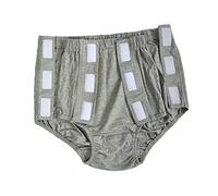 jojomis Pantalones de algodón para adultos, ropa interior Easy Continental, talla 2XL, color gris