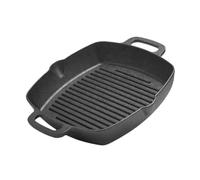 Jojomis Sartén Parrilla Cuadrada Hierro Fundido Con Dos Asas Para Cocina Interior Exterior Camping Barbacoa