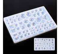 JOJOR Molde de Silicona para Fundición de Joyas - 2 Unidades para Resina UV y Epoxi - Colgantes, Collares, Pendientes, Decoración, Soporte para Joyas y Manualidades