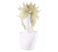 Jojo's Bizarre Adventure Caesar Anthonio Zeppeli Corto Dorado Cosplay Peluca Resistente al Calor Pelo Sintético JOJO Hombres Mujeres Pelucas