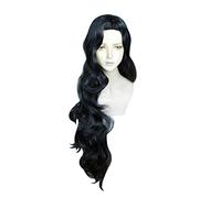 JoJo's Bizarre Adventure Cosplay Yamagishi Yukako Wigs 120cm Black Long Big Wavy Hair + Wig Cap