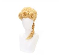 Jojo's Bizarre Adventure Giorno Giovanna Peluca Dorada Cosplay Disfraz Elegante Cabello Resistente al Calor Halloween Fiesta Juego de rol