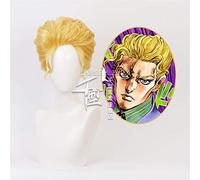 Jojo'S Bizarre Adventure Giorno Giovanna Peluca Dorada Disfraz De Cosplay Pelucas De Pelo Estilo Halloween Juego De Rol Giogio
