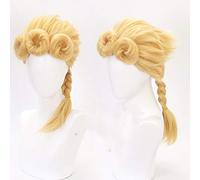 JOJO's Bizarre Adventure Golden Wind Cosplay peluca Giorno Giovanna trenza peluca peluca dorada Cosplay estilo pelo Halloween juego de roles