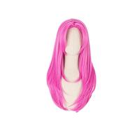 Jojo'S Bizarre Adventure Golden Wind Diavolo Pink Long Peluca Cosplay Disfraz De Pelo Sintético Resistente Al Calor Pelucas Para Hombres