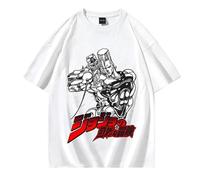 JoJo's Bizarre Adventure Joutarou Kuujou Camiseta Unisex Kujo Jotaro Estampado Pulóver Verano Casual Manga Corta Camiseta