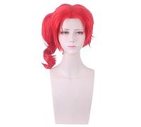 JoJo's Wonderful Adventure Kakyoin Noriaki Peluca de cosplay de anime Pelucas sintéticas Pelucas para niñas, mujeres y hombres