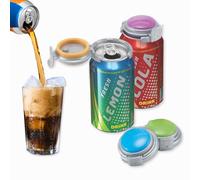 Jokari Ahorro de carbonatación para latas de 12 onzas, mantiene bebidas gaseosas frescas, conservador manual, tapa reutilizable