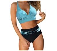JokeLomple Bikini Mujer Dos Piezas,Talla Grande Vikinis Ajustable Piezas Ropa de Baño Swimwear Reductor Estampado Conjuntos Bikinis Brasileño Diseño Playa y Piscina para Vacaciones en la