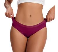 JokeLomple Braga Alta de Blonda con Flores y Puntilla Ropa Interior de Encaje de Talla Grande Cintura Alta Lencería Femenina Elegante Bragas Sheer Hipster Panty Color Sólido