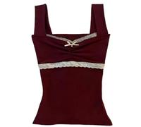 JokeLomple Chaleco corto ajustado con tirantes y estampado de leopardo estilo europeo retro para mujer#A