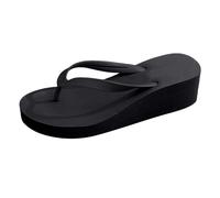 JokeLomple Chanclas de Plataforma para Mujer, Sandalias de cuña, Sandalias Negras Elegantes, Sandalias Gruesas de Verano para la Playa, Sandalias Ligeras para Caminar