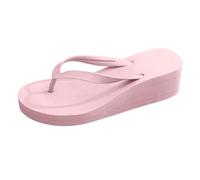 JokeLomple Chanclas de Plataforma para Mujer, Sandalias de cuña, Sandalias Negras Elegantes, Sandalias Gruesas de Verano para la Playa, Sandalias Ligeras para Caminar