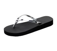 JokeLomple Chanclas para Mujer, cómodas y Elegantes, Sandalias de baño con tacón, Resistentes y Ligeras, Antideslizantes, Elegantes Sandalias de Verano con Plantilla para la Playa de Silicona