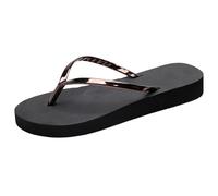 JokeLomple Chanclas para Mujer, cómodas y Elegantes, Sandalias de baño con tacón, Resistentes y Ligeras, Antideslizantes, Elegantes Sandalias de Verano con Plantilla para la Playa de Silicona