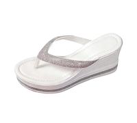 JokeLomple Chanclas Planas Mujer,Material Resistente y Duradero Tiras Suaves Resistentes Ligeras cómodas al Usar Transpirables Acolchadas internamente para hogar Salidas Cortas