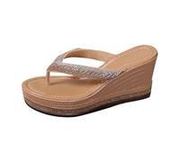 JokeLomple Chanclas Planas Mujer,Material Resistente y Duradero Tiras Suaves Resistentes Ligeras cómodas al Usar Transpirables Acolchadas internamente para hogar Salidas Cortas