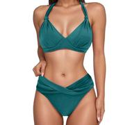 JokeLomple Conjunto De Bikini para Mujer,Talla Grande Vikinis Bohemio Floral Biquini Playa Vacaciones Dos Piezas Tankini con Shorts Natacion Surf Bañador Swimwear