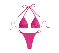 JokeLomple Conjuntos de Bikinis para Mujer,Bañador Color sólido Conjunto Bohemio Floral Biquini Playa Vacaciones Diseño Bandeau Moderno Material Deportivo Elástico Elegante Viajes