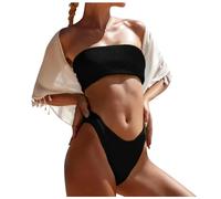 JokeLomple Conjuntos de Bikinis para Mujer Traje baño Dos Piezas Bra Playa Bikini Vikinis Elegante Diseño Bandeau Moderno Talla Grande Ajustable Surf y Natación Activa