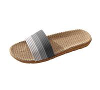 JokeLomple Parejas Deslizamiento de Ropa de Cama en Las Diapositivas Indoor Home Slippers Fashion cómodos Zapatos de Playa Causal (Grey, 42-43) #52