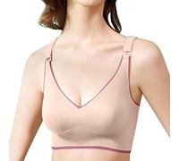 JokeLomple Sujetador Mujer Sin Aros Frontal Comodidad Deep V Push up Seamless T-Shirt Bra Sujetador con Aros Y Relleno Sujetador Deep V Push up Seamless T-Shirt Bra