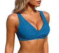 JokeLomple Traje de baño Acolchado con realce y Cuello en V con Parte Superior de Bikini Frontal para Mujer más Caliente (BU1, XXL) #14