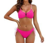 JokeLomple Traje de baño Mujer,Talla Grande Vikinis Estampado Moda Sexy Bikini Deportivo Ajustable Conjunto Ruched Moderno Talla Natacion Surf Bañador Swimwear