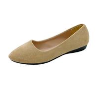 JokeLomple Zapatos Casuales de Gamuza de Color Liso a la Moda para Mujer, Zapatos cómodos con Estribo en un Solo pie (Yellow, 41)