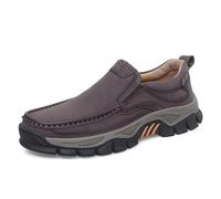 JokeLomple Zapatos Casuales para Uso Diario: cómodos Zapatos para Exteriores sin Cordones con Suela Duradera, fáciles de Poner y Quitar, para el Fin de Semana. (Coffee, 45)