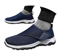 JokeLomple Zapatos diabéticos para Hombre, extraanchos, Transpirables, cómodos, de Verano, Antideslizantes, ortopédicos, Informales, para Personas Mayores, hinchazón del pie